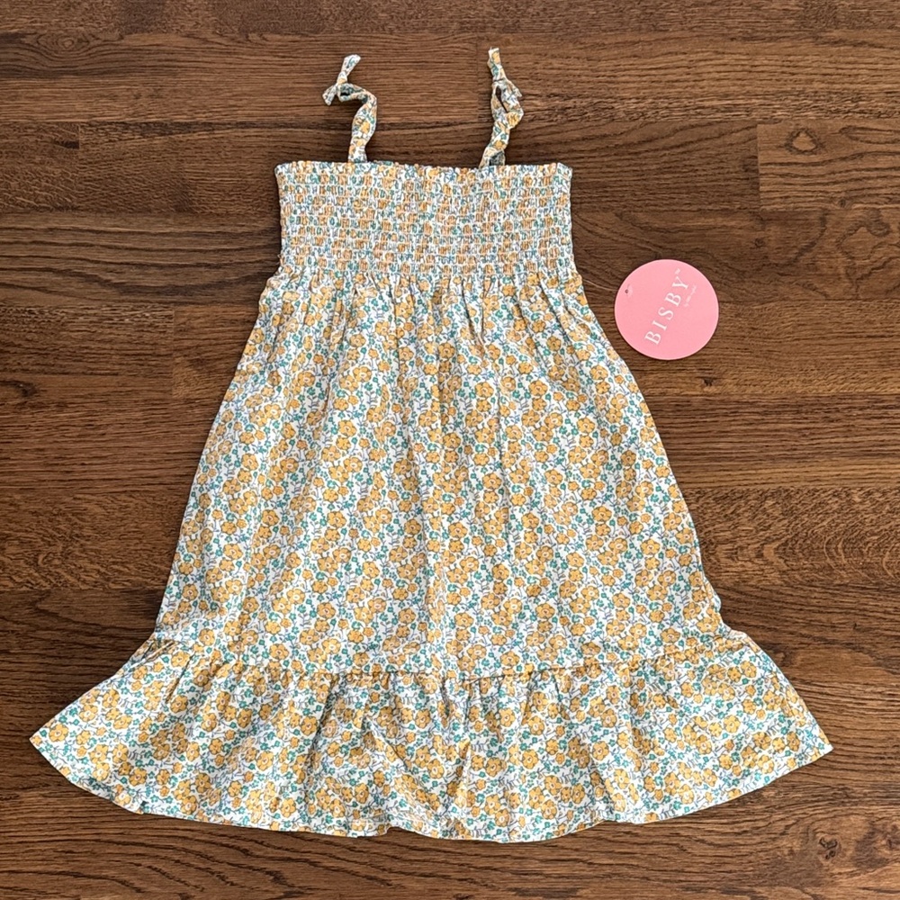Bisby By Little English Floral Yellow Lucy Dress